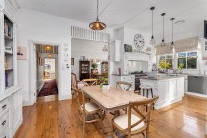 Kitchen dining area.